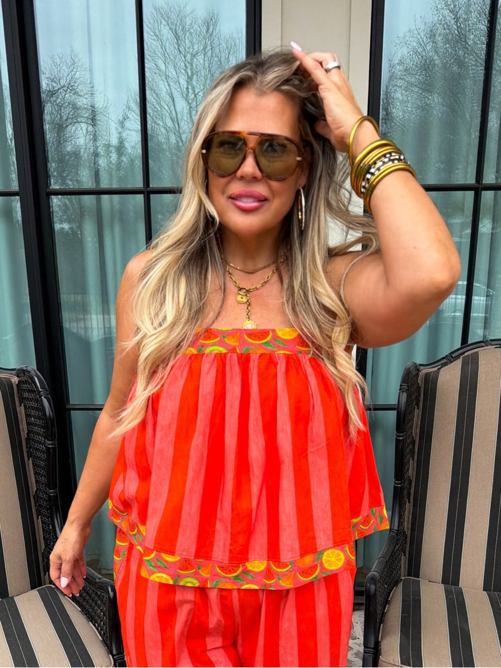 Blakely Fruit Salad Tank & Short Set in Fruit Punch Size S/M